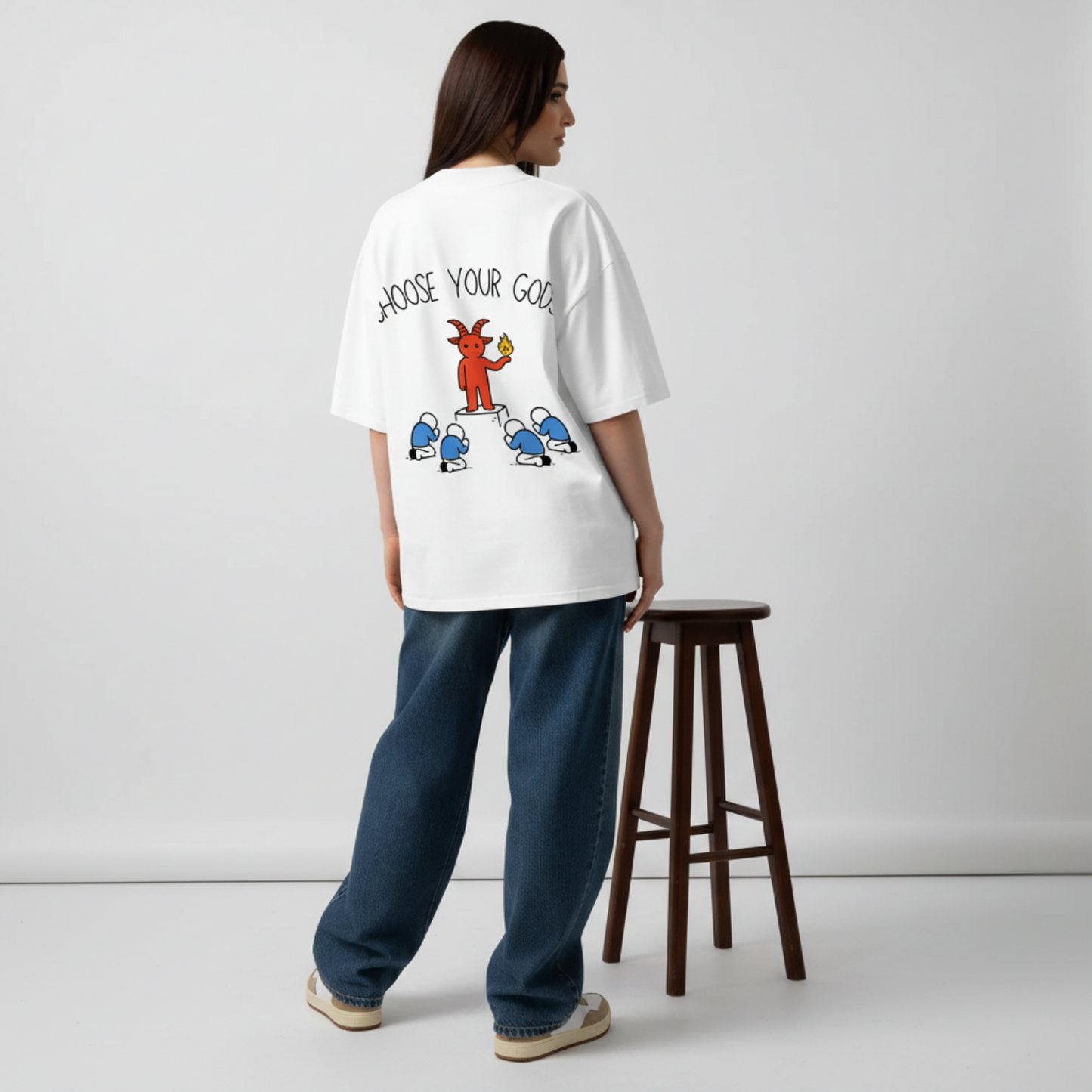 Choose Your Gods - Unisex Organic Oversized T-shirt